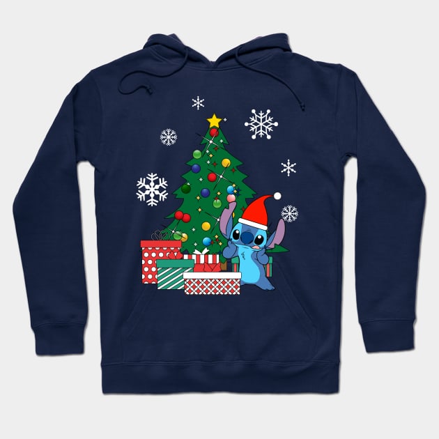 Stitch Christmas Tree Lilo And Stitch Hoodie by Nova5